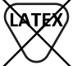 Nicht mit Naturkautschuklatex hergestellt