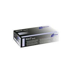 Nitril® Black, Untersuchungshandschuh Nitril, puderfrei, Schwarz, 100 Stk. (M)