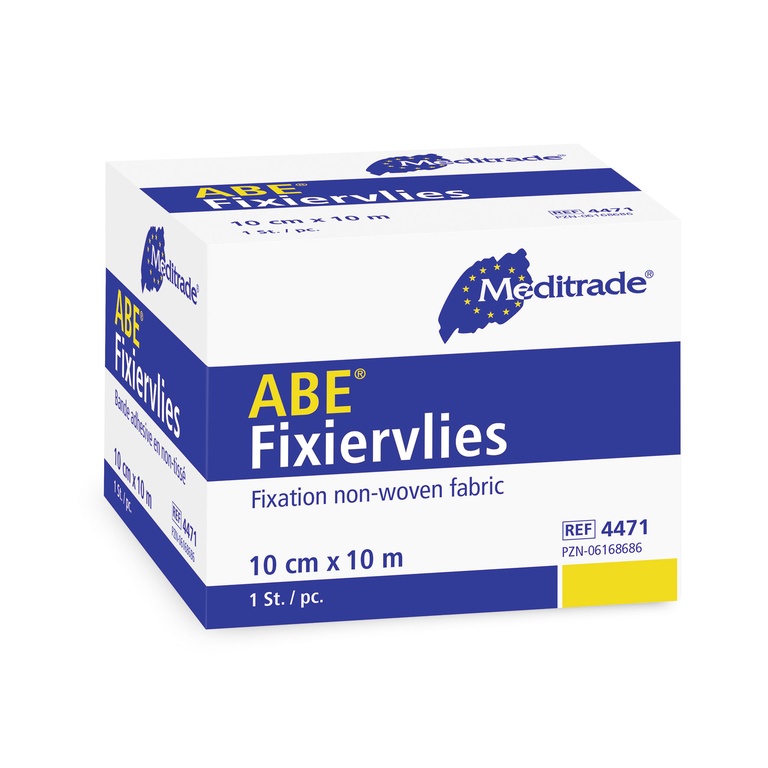 Fixiervlies ABE©, selbstklebend, aus weissem Vliesstoff, Box 1 Stück (10 cm x 10 m)