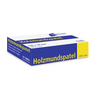 Holzmundspachtel, 150x18 mm, splitterfrei, Box à 100 Stk. (unsteril)