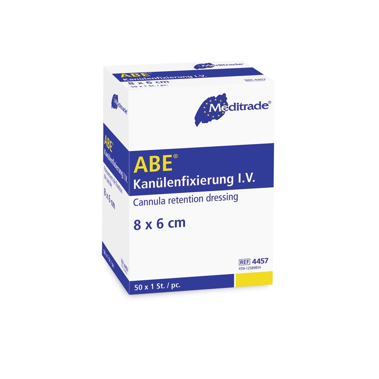 Kanülenfixierung ABE© , steril, 8 x 6 cm, Box 50 Stk.