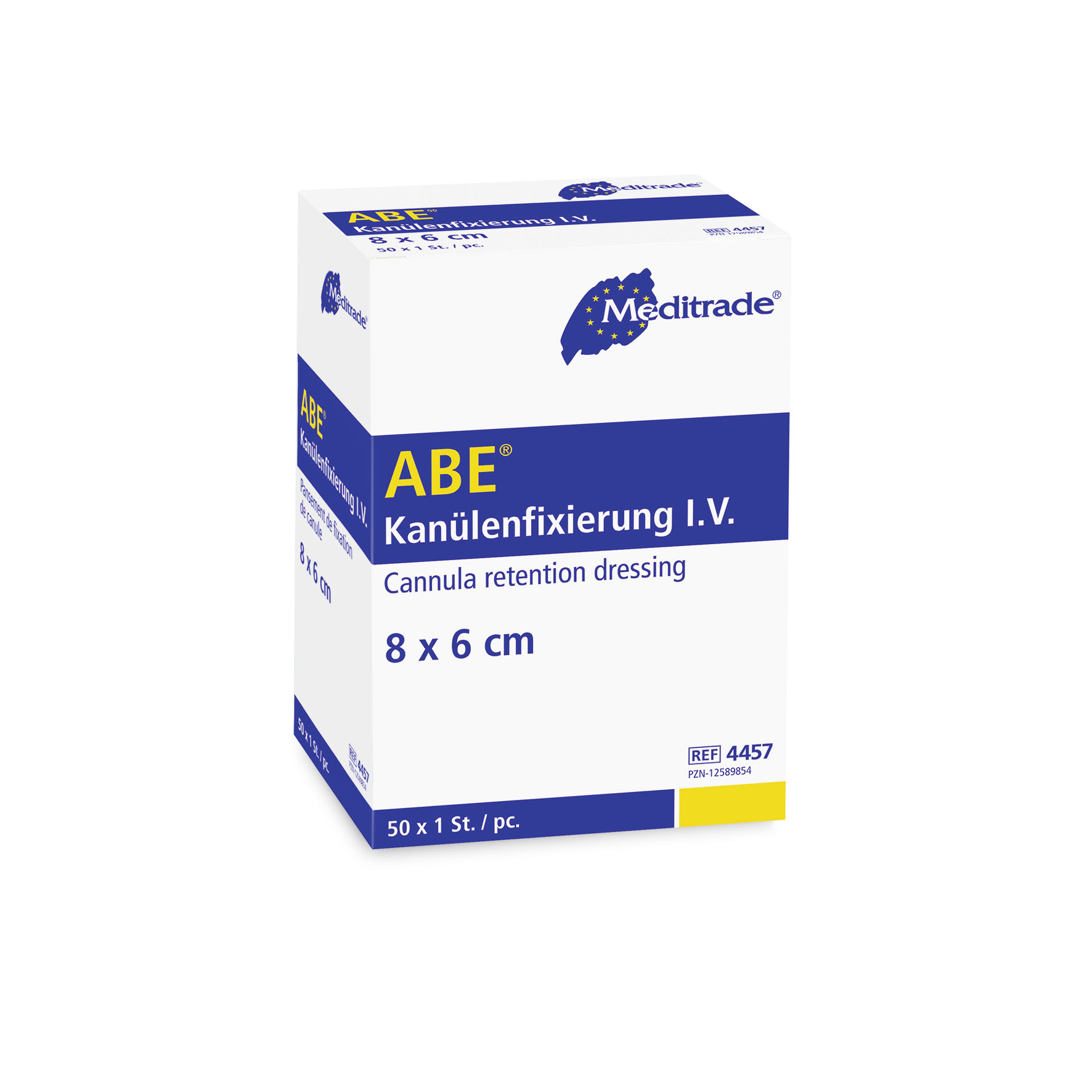 Kanülenfixierung ABE© , steril, 8 x 6 cm, Box 50 Stk.