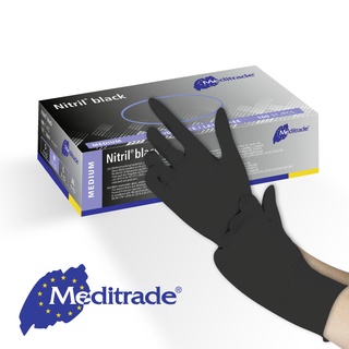 Nitril® Black, Untersuchungshandschuh Nitril, puderfrei, Schwarz, 100 Stk. (M)