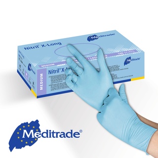 Nitril® X-Long, Blau, Untersuchungshandschuh, puderfrei, 100 Stk. (M)