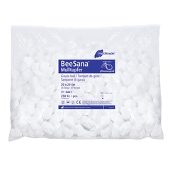 Rundtupfer BeeSana aus Verbandmull gem. EN 14079, unsteril, rund (40 mm)