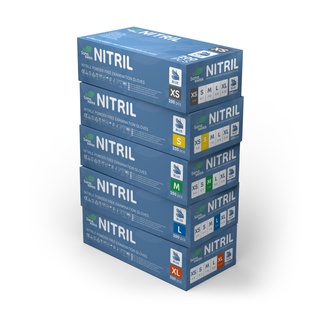 sana.swiss Nitril, Untersuchungshandschuh aus Nitril, puderfrei, 200 Stk.