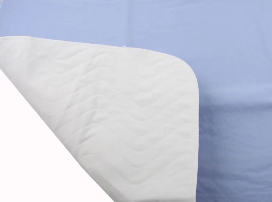 SANAswiss Textile Bettschutzauflage, Bed Mat, 85 x 90 cm + 2x45cm, waschbar mit Stecktuch/flaps
