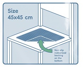 sana.swiss Waschbare Sitzauflage, Chair Pad, 45 x 45 cm, rutschfest