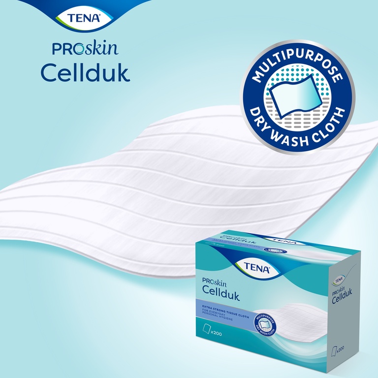 TENA Cellduk, 25 x 27 cm Box à 200 Stk.