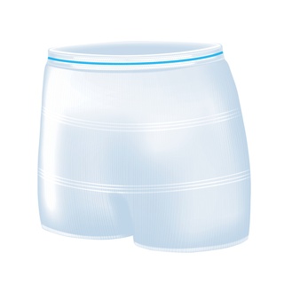 Attends Stretch Pants, Fixierhose, blau, M, 15 Stk.