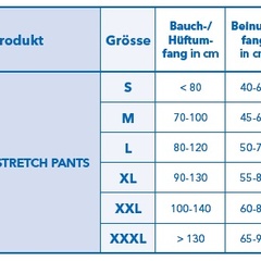 Attends Stretch Pants, Fixierhose, gelb, S, 15 Stk.