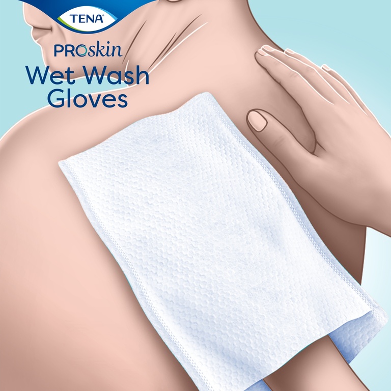 TENA Wash Glove (Wet (feucht, unparfümiert))