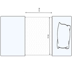sana.swiss Bed Pad, Textile Bettschutzauflage, 85 x 90 cm, waschbar (ohne Stecktuch)