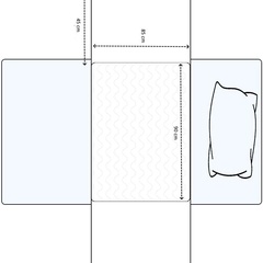 sana.swiss Bed Pad, Textile Bettschutzauflage, 85 x 90 cm, waschbar (mit Stecktuch)
