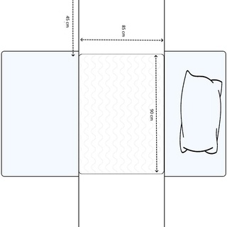 sana.swiss Bed Pad, Textile Bettschutzauflage, 85 x 90 cm, waschbar (mit Stecktuch)