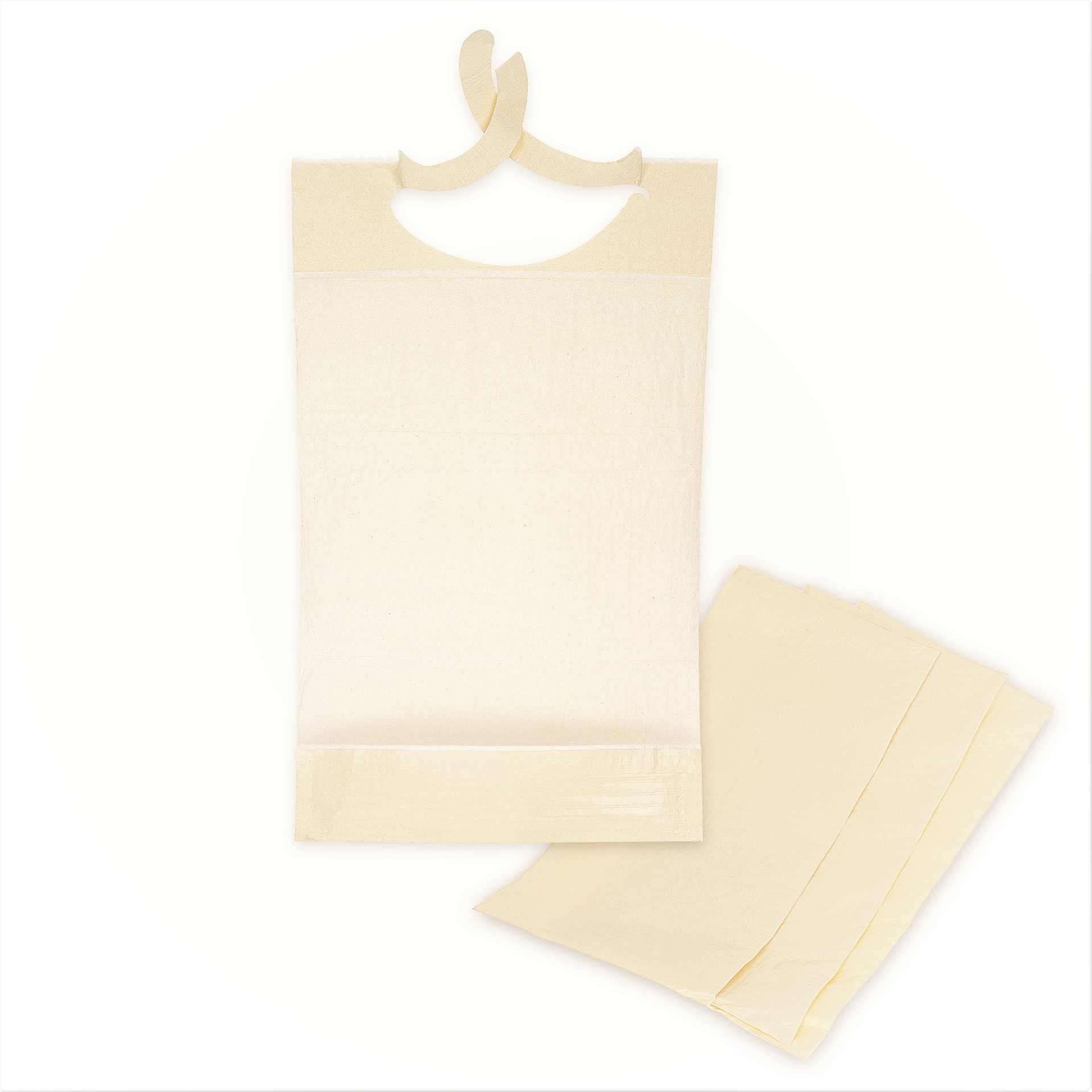 sana.swiss Bibs, Schutzservietten, M/L, 37x70 cm, 100 Stk. in Kartonspenderbox