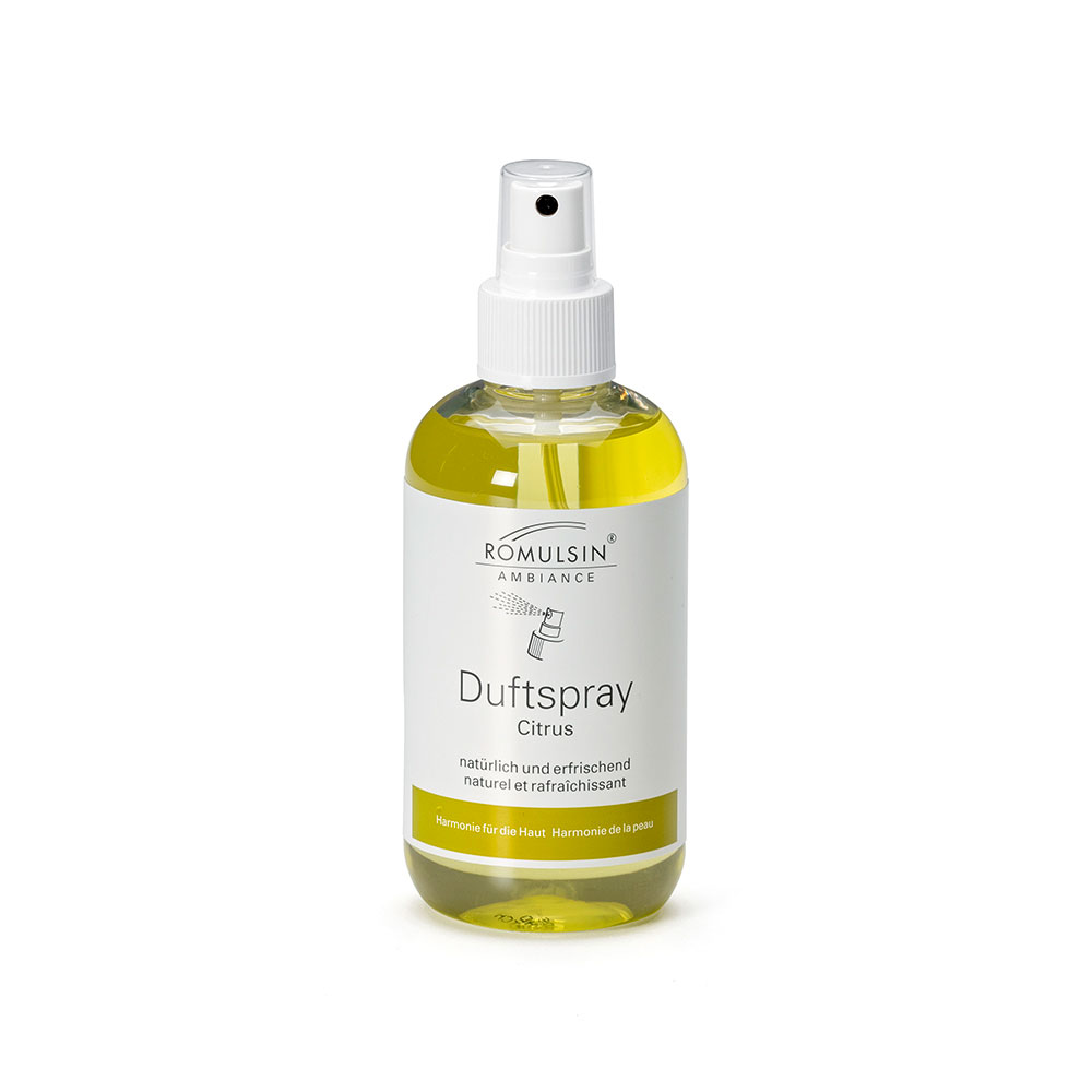 ROMULSIN Duftspray Flasche mit Zerstäuber, Citrus, 200ml