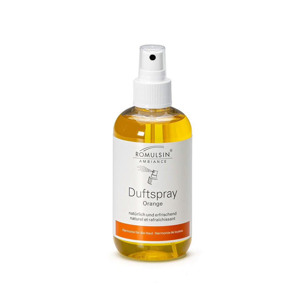 ROMULSIN fragrance spray bottle with atomizer, orange, 200ml