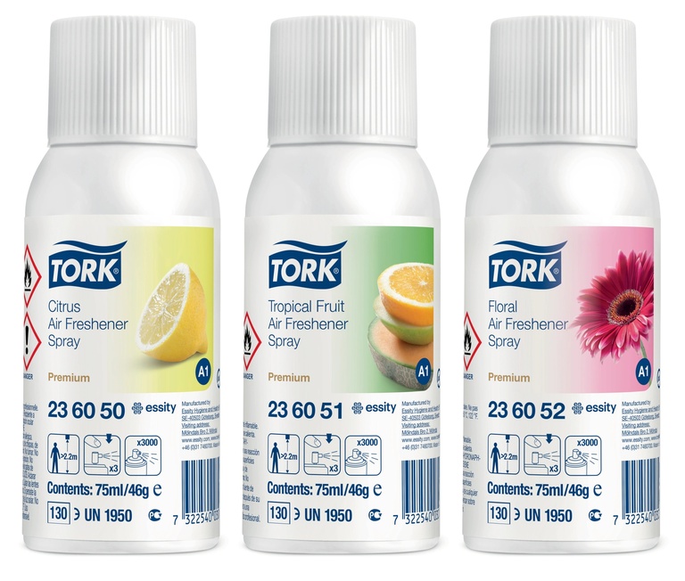 Tork, Lufterfrischer-Spray, 75 ml, A1, Mixed Pack