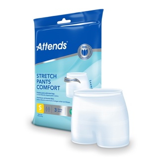 Attends Stretch Pants, Fixierhose Comfort, S, 3 Stk.