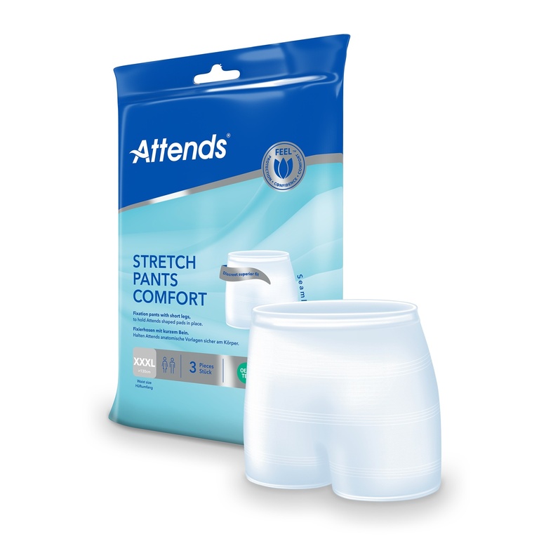 Attends Stretch Pants, Fixierhose Comfort, XXXL, 3 Stk.
