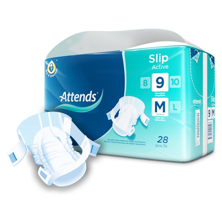Attends Slip Active 9 M, 28 Stk.