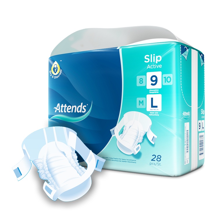 Attends Slip Active 9 L, 28 pz.