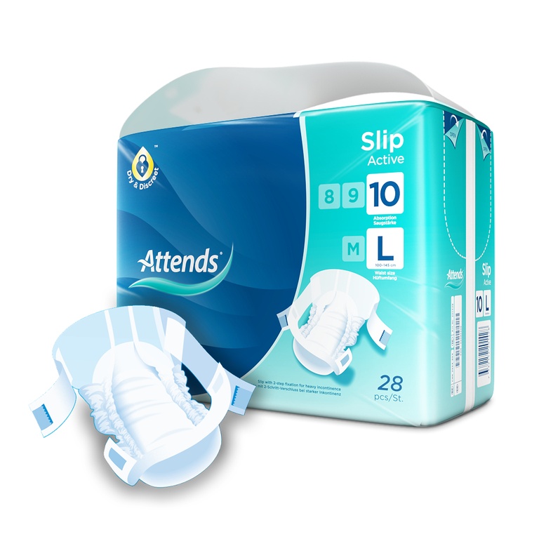 Attends Slip Active 10 L, 28 Stk.