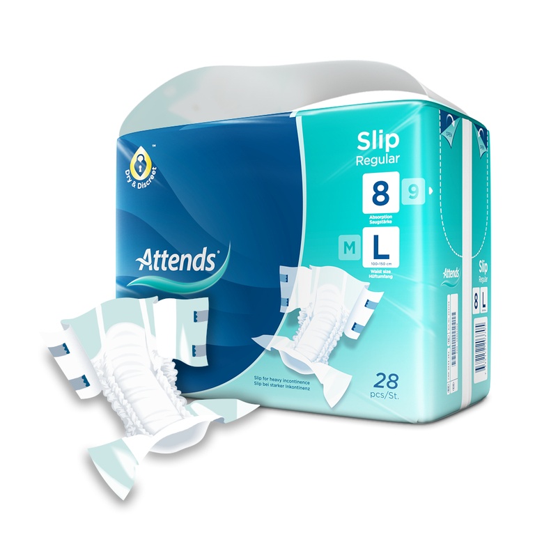 Attends Slip Regular 8 L, 28 Stk.
