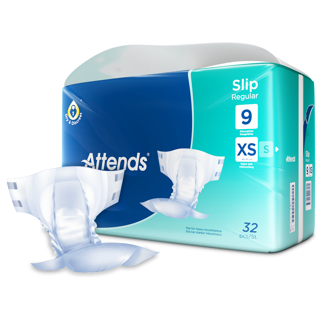 Attends Slip Regular 9 XS, 32 Stk.