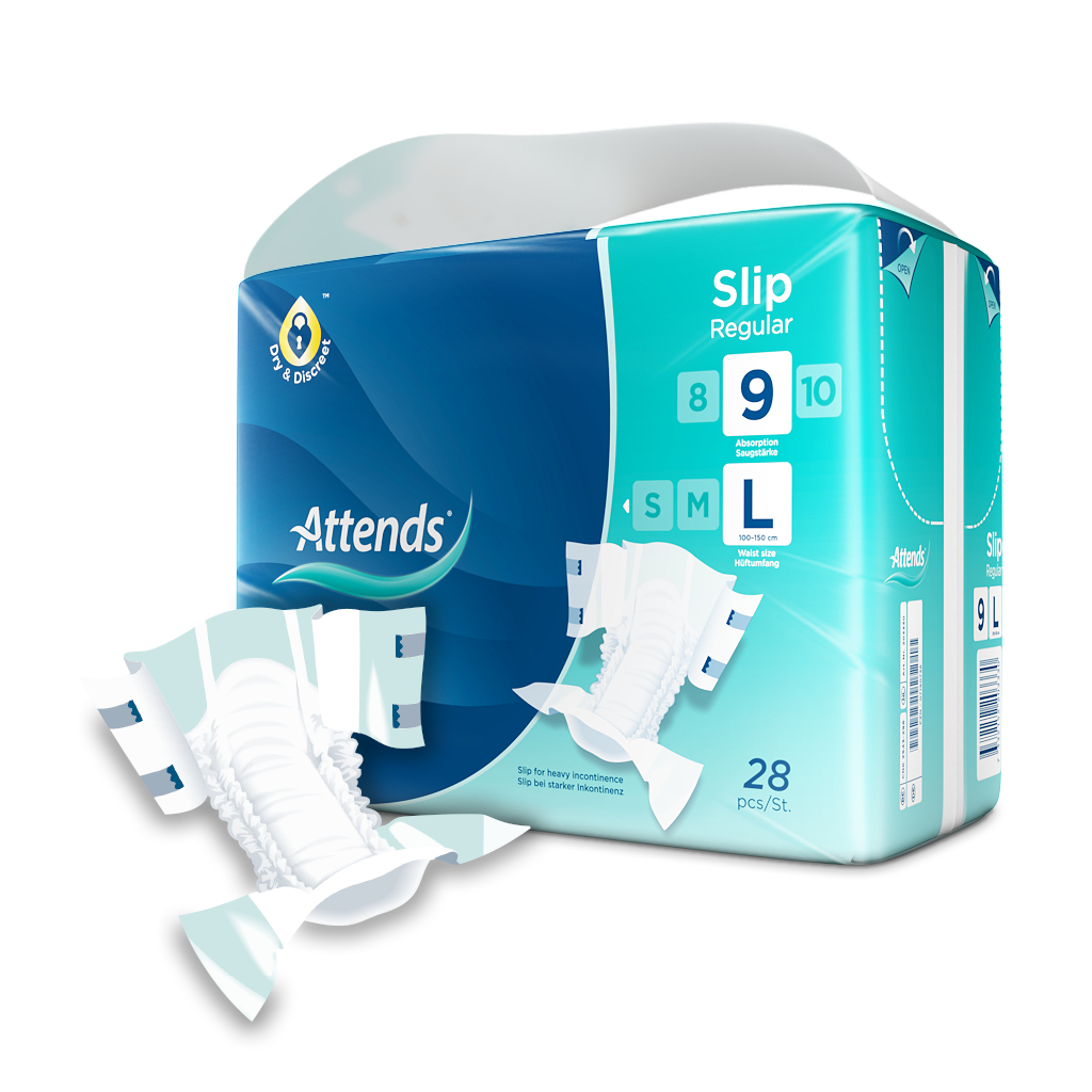 Attends Slip Regular 9 L, 28 pz.