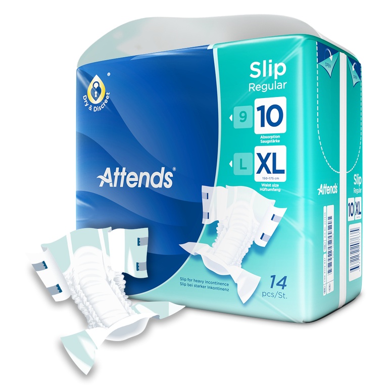 Attends Slip Regular 10 XL, 14 Stk.