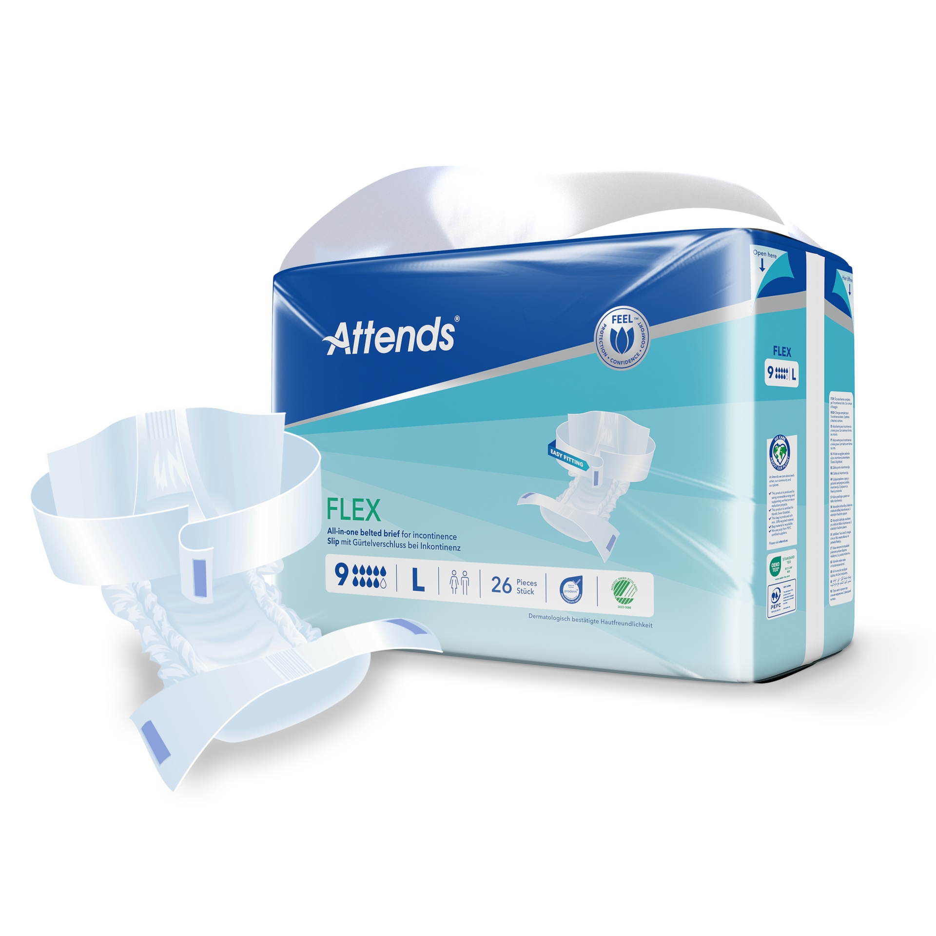 Attends Flex 9 L, 26 pcs.