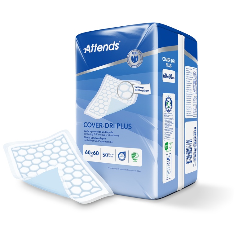 Attends Cover Dri Plus 60 x 60 cm, 50 Stk.