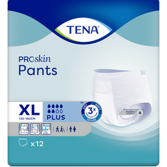 TENA Pants Plus, Proskin, 120 - 160 cm, XL, 12 pcs.