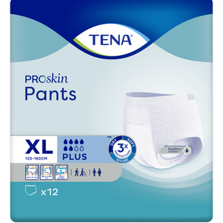 TENA Pants Plus, Proskin, 120 - 160 cm, XL, 12 pcs.