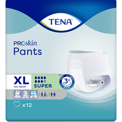 TENA Pants Super Proskin,  120-160 cm,  XL, 12 Stk.