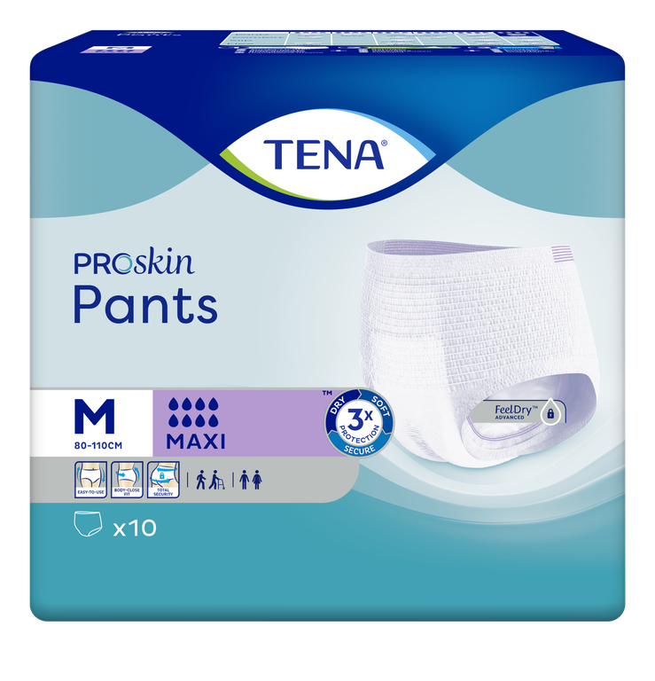 TENA Pants Maxi Proskin, 80-110 cm, M, 10 pcs.