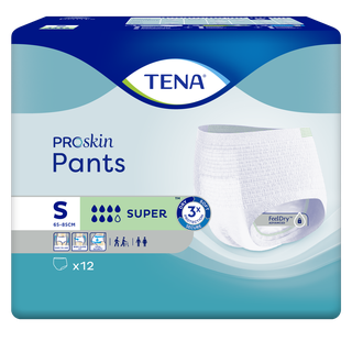 TENA Pants Super Proskin,  65-85 cm,  S, 12 Stk.