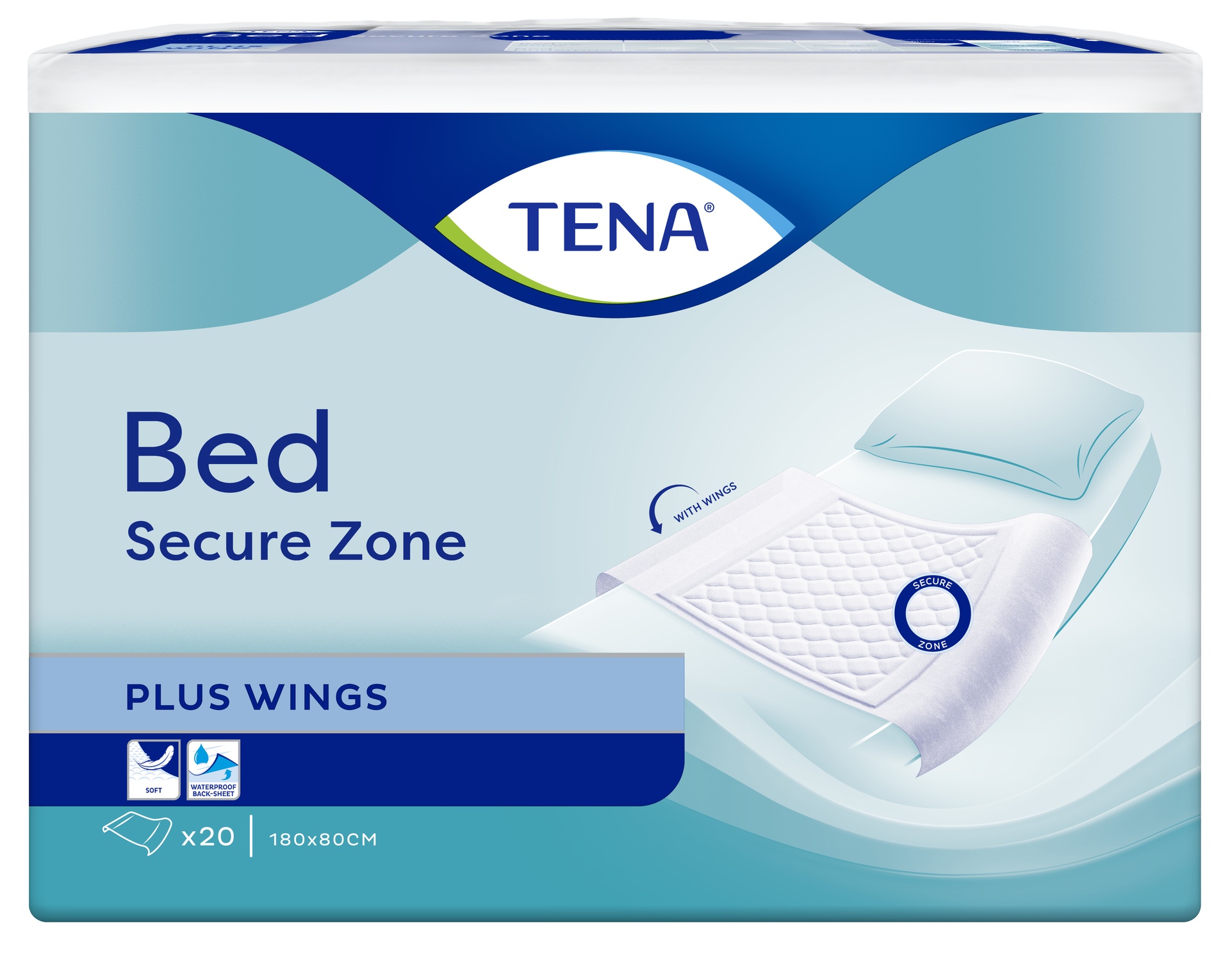 TENA BED Plus Wings,  180 x 80 cm, 20 Stk.