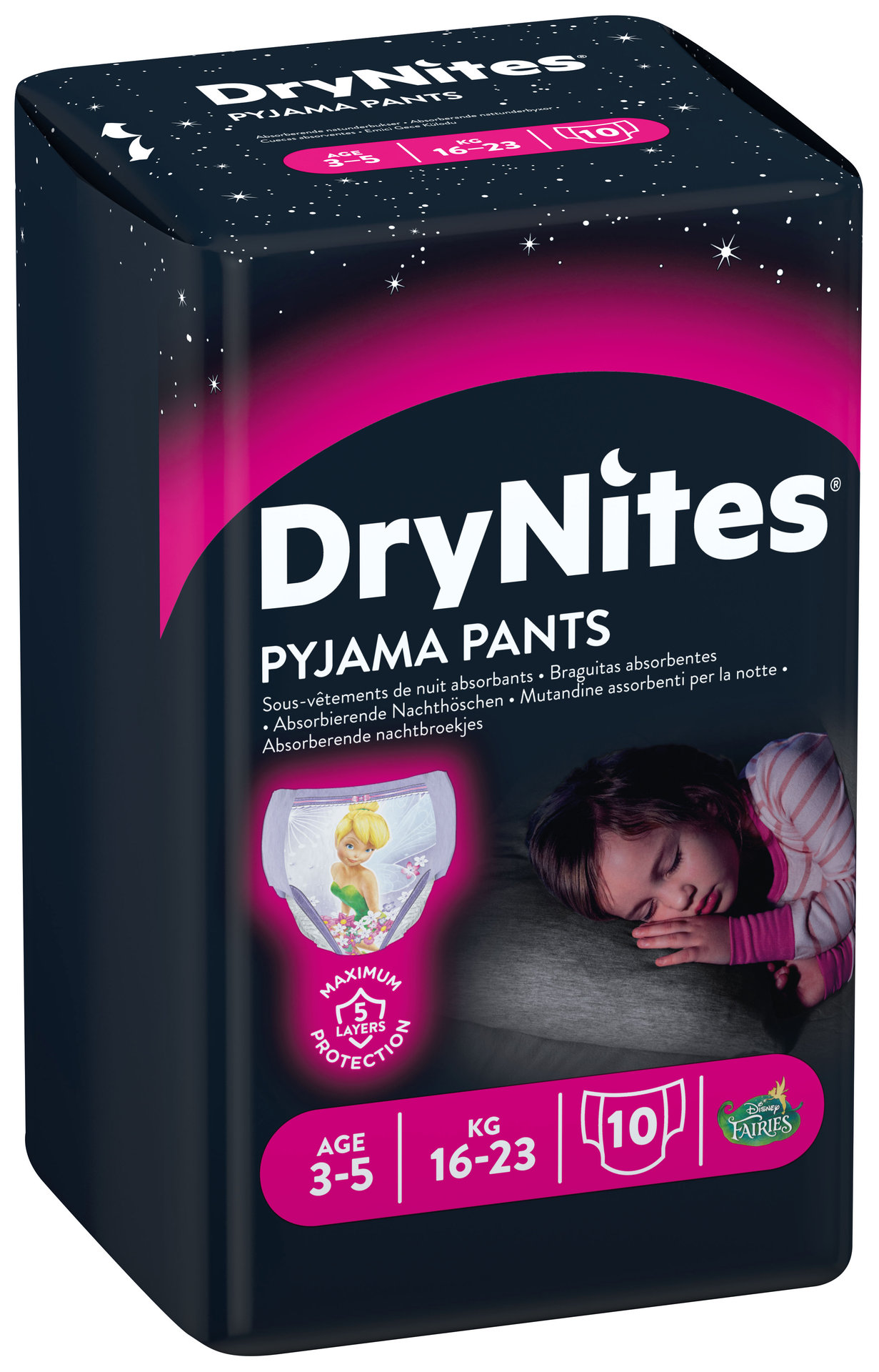 Huggies Drynites Nachthöschen Girl,  3-5 Jahre, 5612357, 10 Stk.