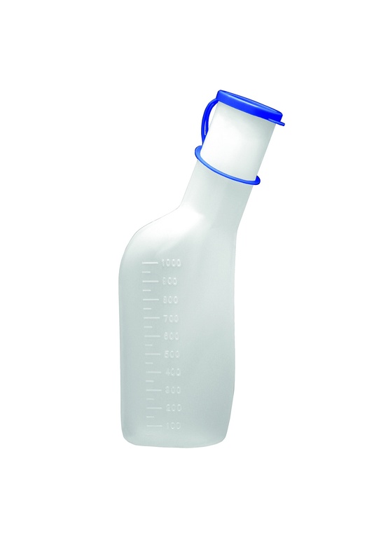 Urinflasche mit Skalierung und Clipverschluss, 1000 ml, 1Stk.