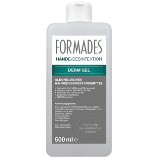 Formades Derm Gel, Händedesinfektion mit Rückfetter, 500 ml