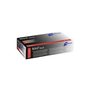 Nitril® Black, Untersuchungshandschuh Nitril, puderfrei, Schwarz Small (6-6,5), 100 Stk.