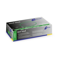 Nitril® Black, Untersuchungshandschuh Nitril, puderfrei, Schwarz, 100 Stk. (L)