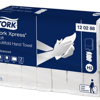 Tork Xpress® Multifold Handtücher, Advanced, 120399, 34x21, 2lg, weiss, 21x 136 Stk.= 1 Karton