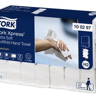 Tork Xpress® Multifold Handtücher, extra weiches, Premium, 100297, 34x21cm, 21x100 Stk.=2'100 Stk.