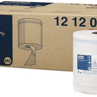 Tork, Standard Papierwischtücher, Midi, 2-lagig, 121206, Innenabrollung, 160 m