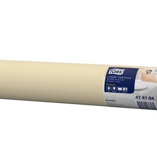 Tork Tischläufer einfarbig, Premium, 120 x 40 cm, alle 120 cm perforiert, 4 x 20 Stk. (Creme)