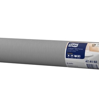 Tork Tischläufer einfarbig, Premium, 120 x 40 cm, alle 120 cm perforiert, 4 x 20 Stk. (Grau)